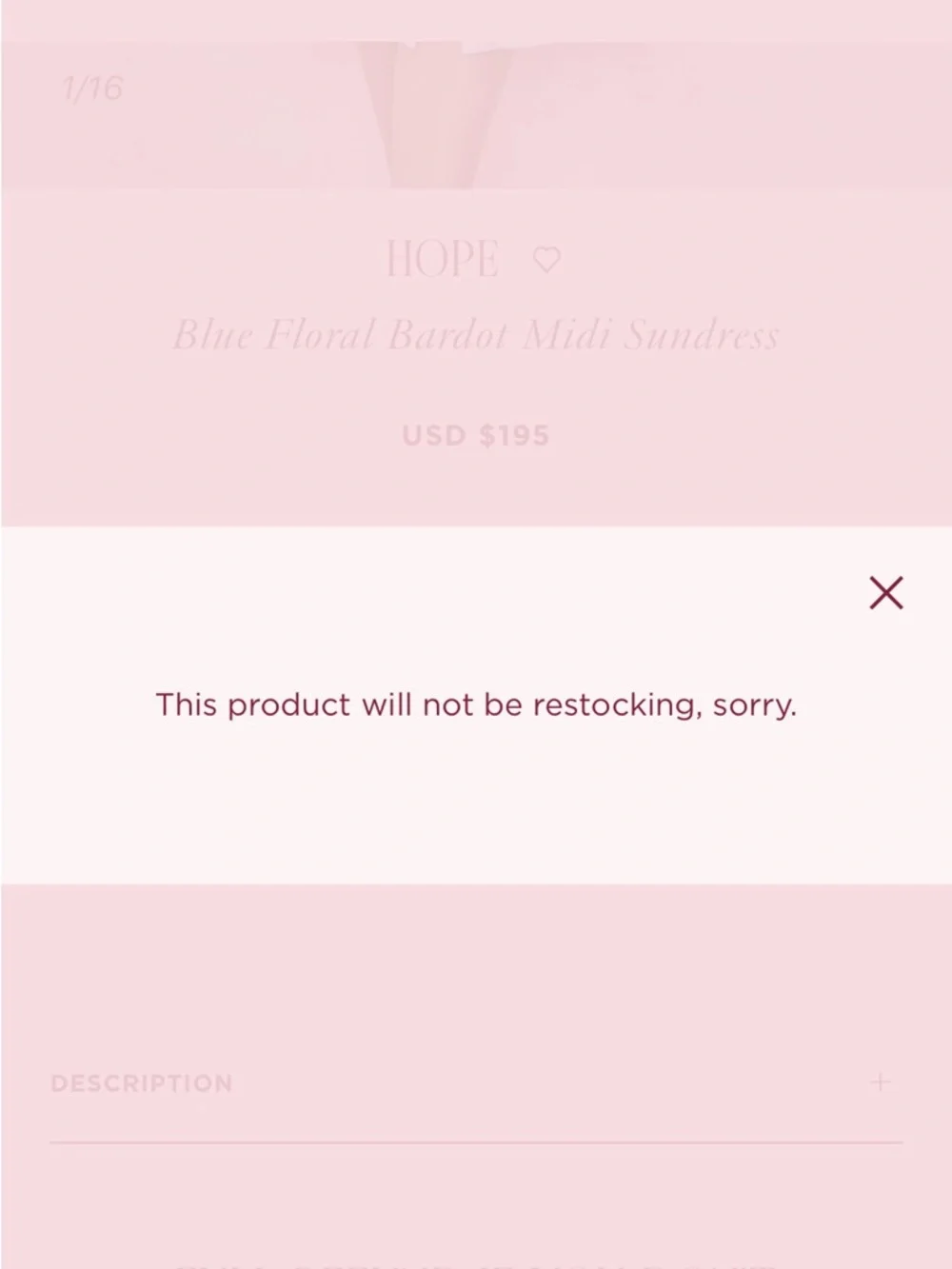 House of CB Blue Floral Off-Shoulder Maxi Dress - Picture 8 of 8